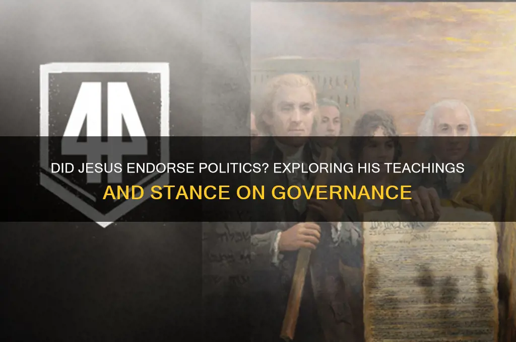 did jesus endorse politics