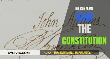 John Adams' Signature: A Founding Father's Constitution Endorsement