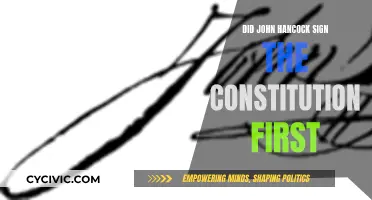 Who Signed the US Constitution First? John Hancock's Signature