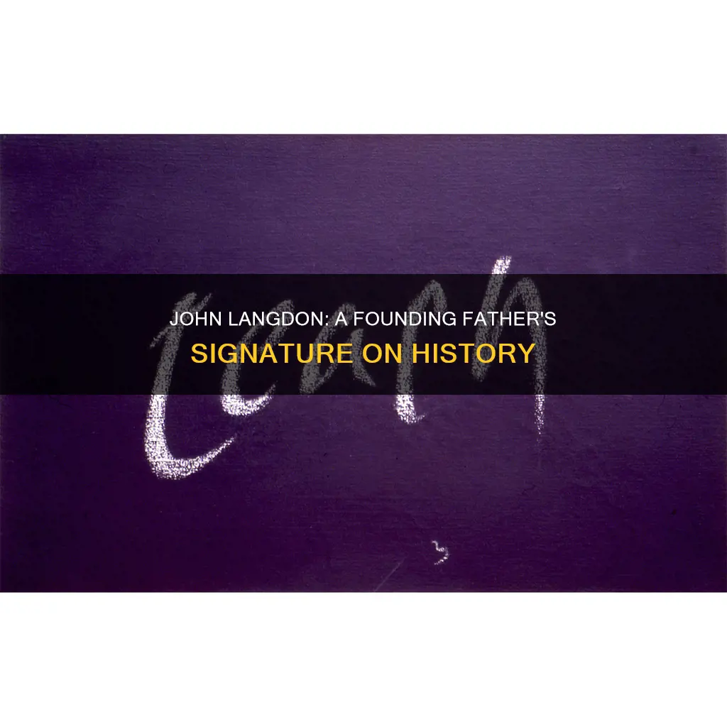 did john langdon sign the constitution