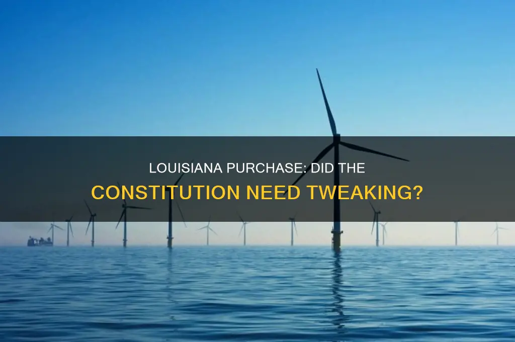 did louisiana purchase require a constitutional amendment