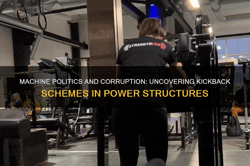 did machine politics contain kickbacks
