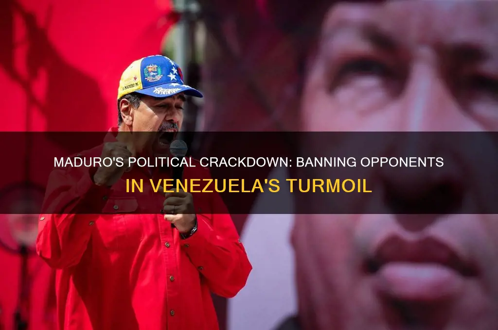 did maduro ban political opponents