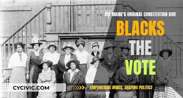 How Maine's Original Constitution Addressed Black Voting Rights