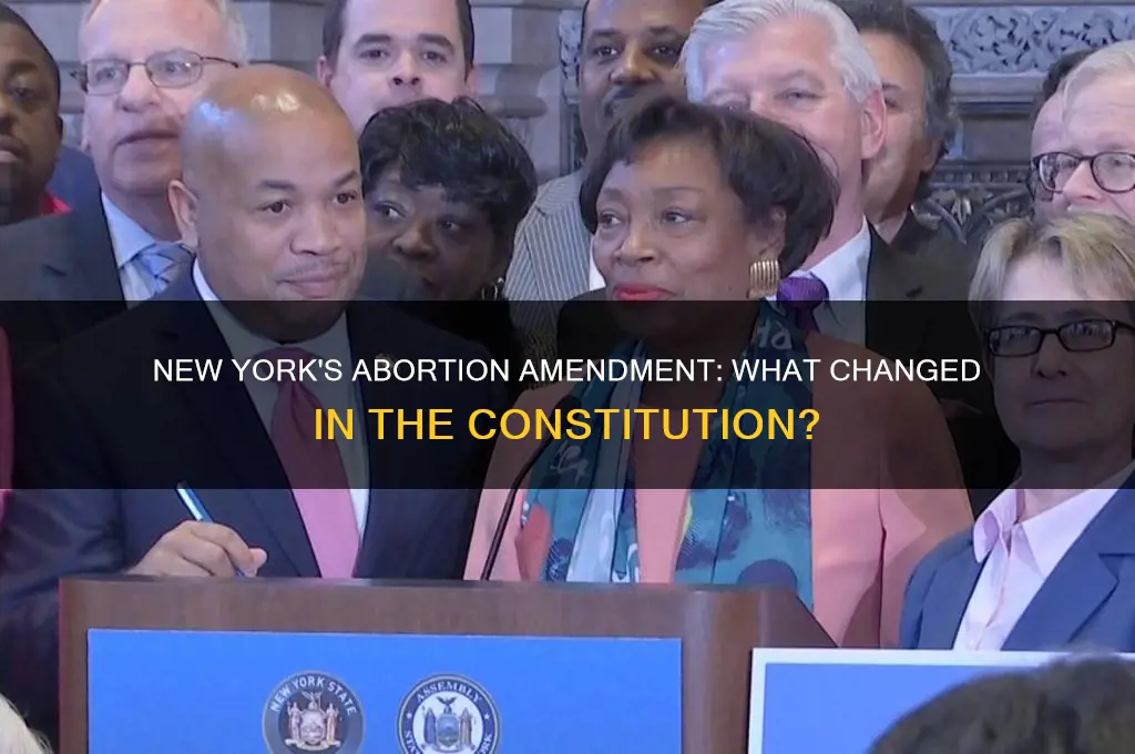 did new york amend their constitution regarding abortion