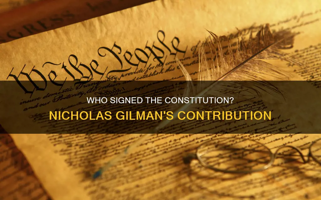 did nicholas gilman sign the constitution