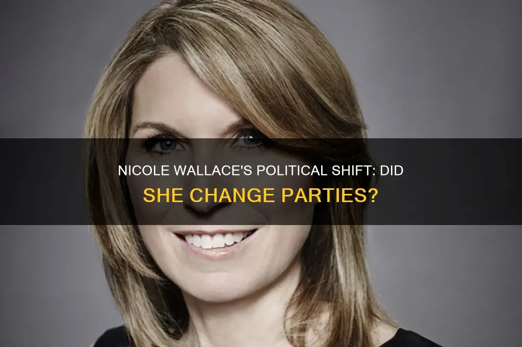 did nicole wallace change political parties