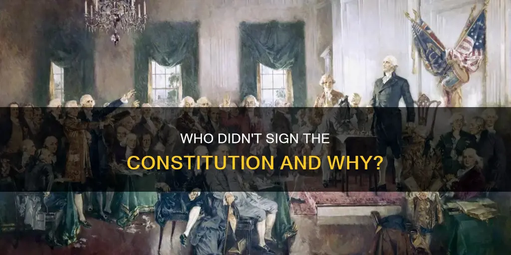 did not sign constitution