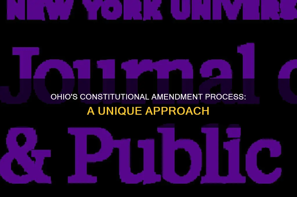 did ohio include a way to change amend the constitution