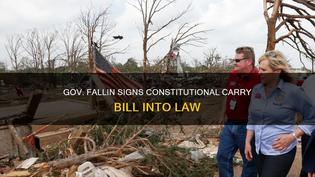 did ok gov fallin sign constitutional carry bill