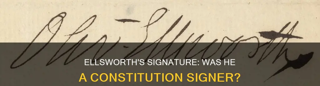 did oliver ellsworth sign the constitution