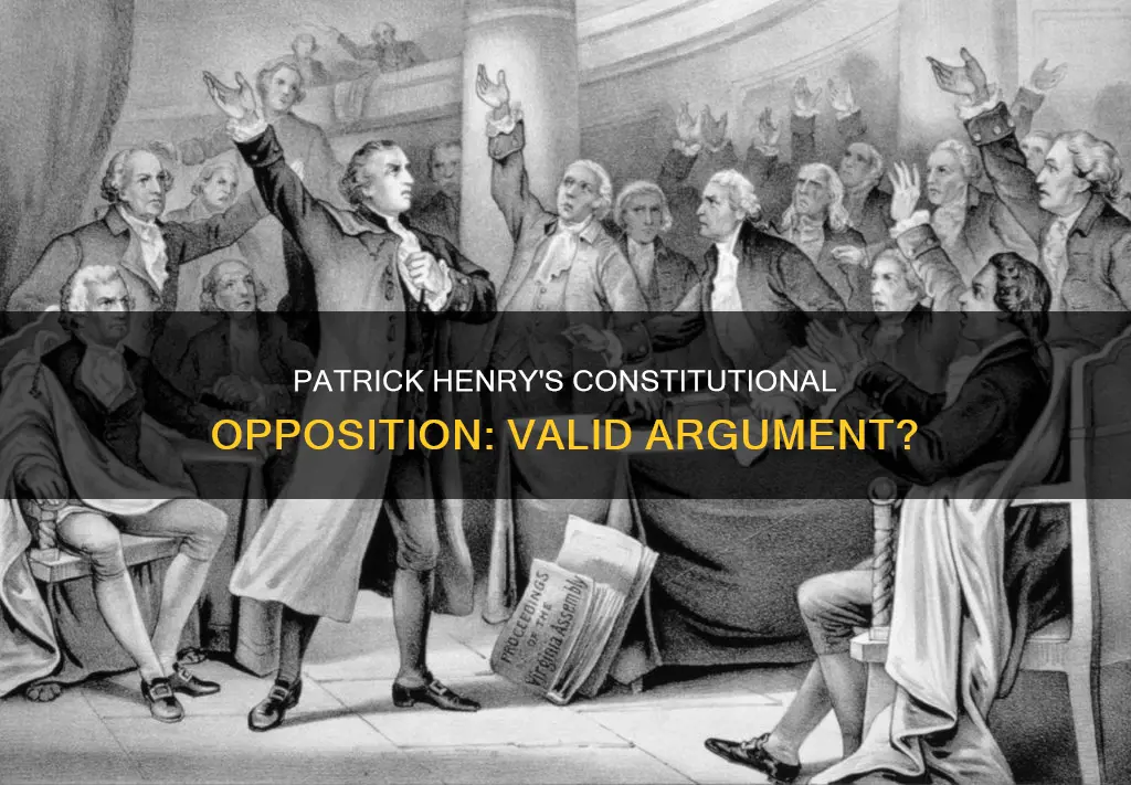 did patrick henry had a valid arguement for constitutional opposition