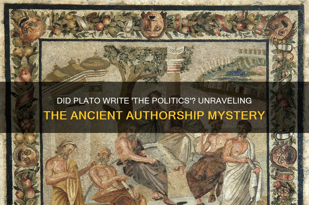 did plato write the politics