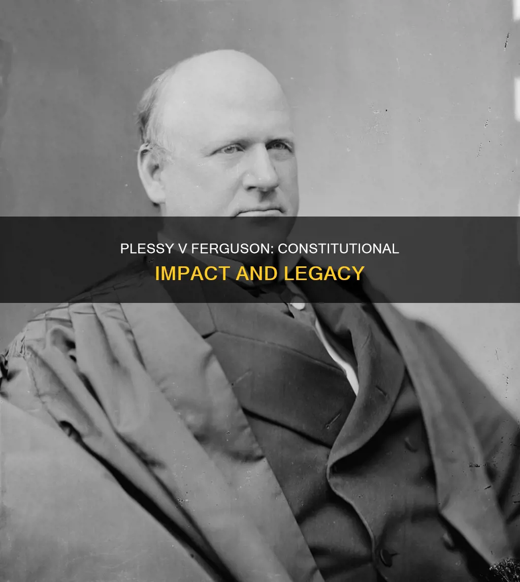 did plessy v ferguson add to the constitution