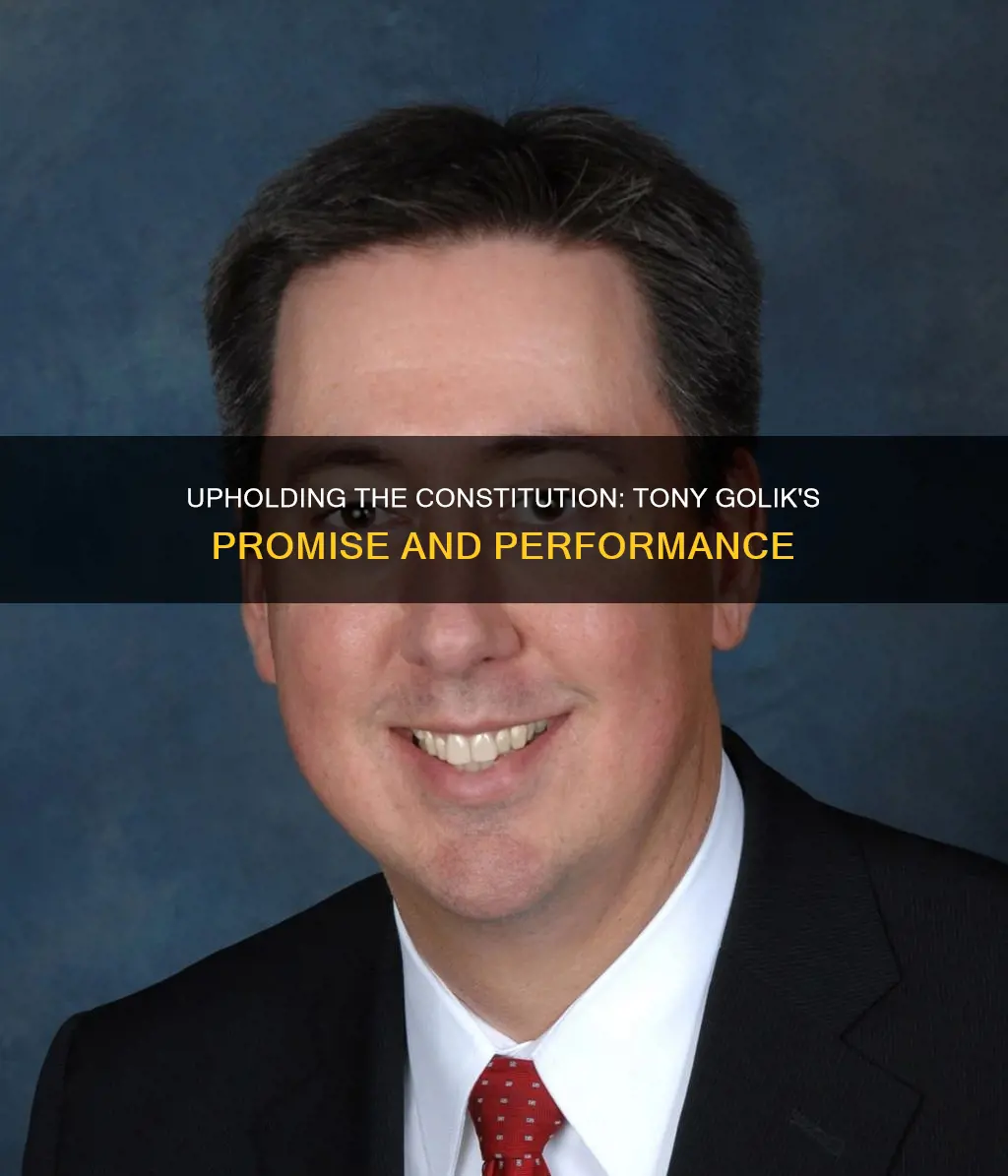 did prosecuting attorney tony golik swear to uphold the constitution