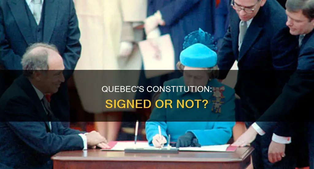 did quebec sign the constitution