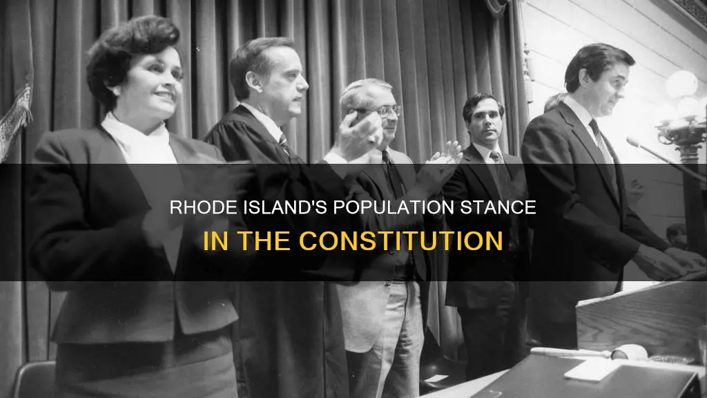 did rhode island want population in the constitution