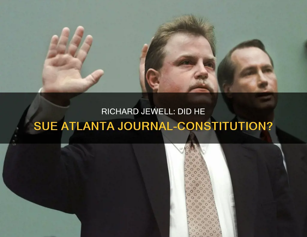 did richard jewell sue the atlanta journal-constitution