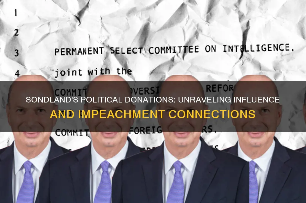 did sondland political donations