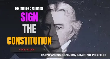 The Mystery of Sterling C. Robertson's Signature on the Constitution