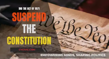 The Act of 1871: Suspending the Constitution?