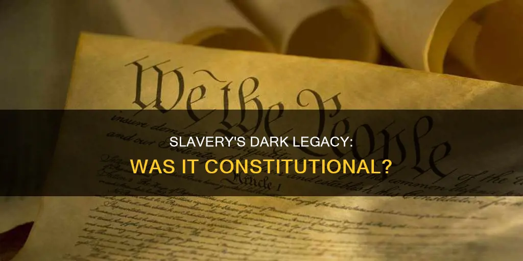 did the constitution allow people to be born into slavery