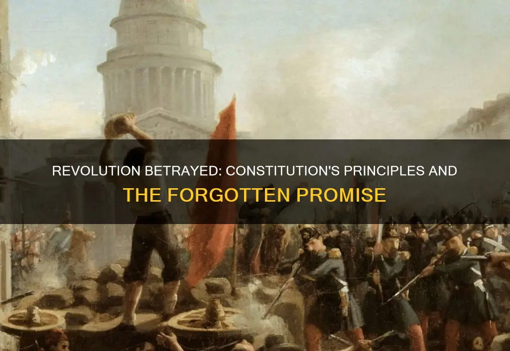 did the constitution betray the principles of the revolution