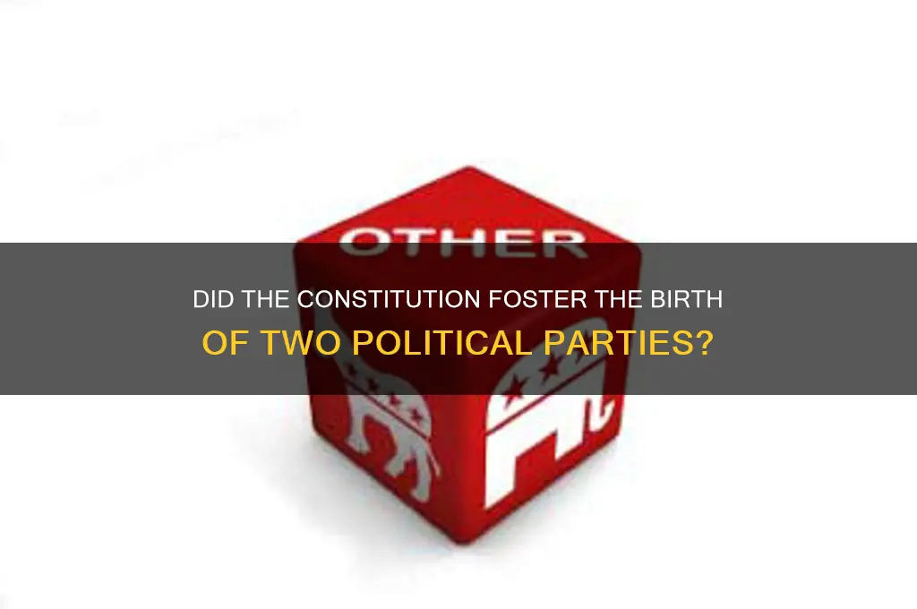 did the constitution create two political parties