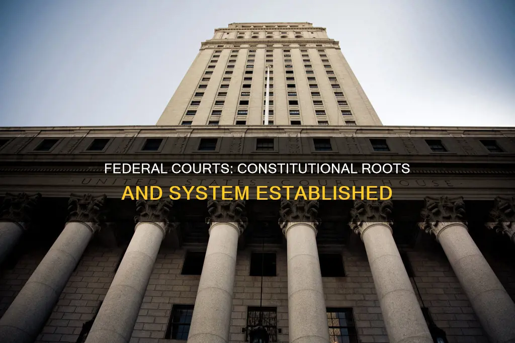 did the constitution establish a system of federal courts