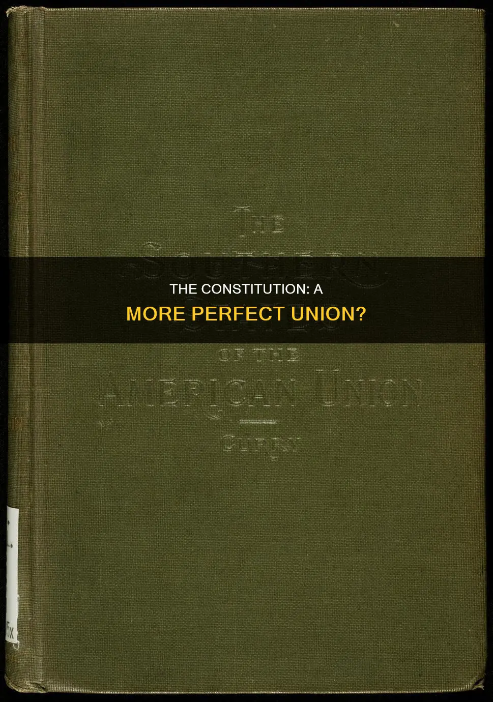 did the constitution form a more perfect union