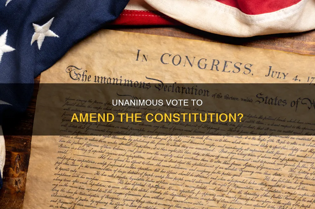 did the constitution have an unanimous vote to amend
