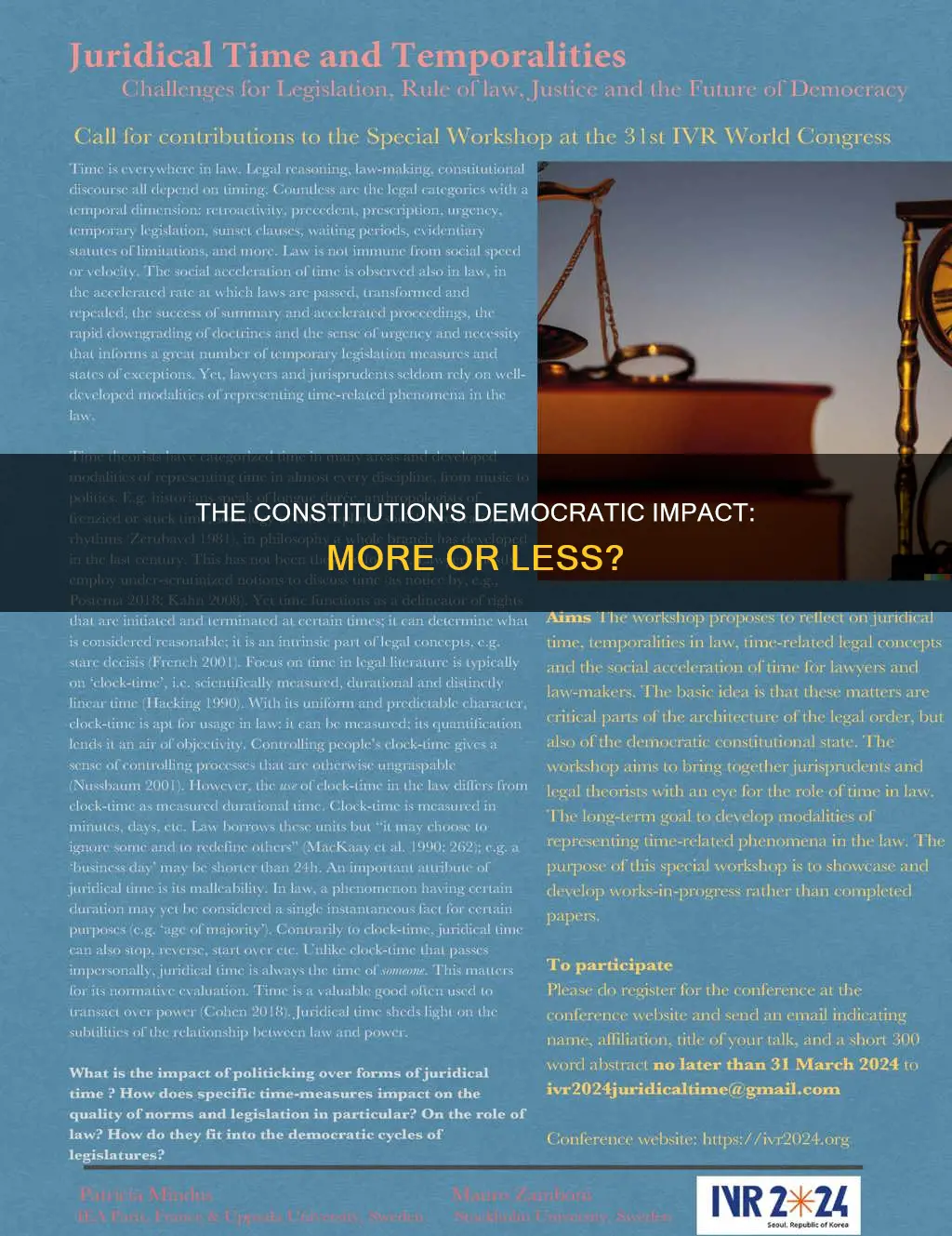 did the constitution make the nation more or less democratic