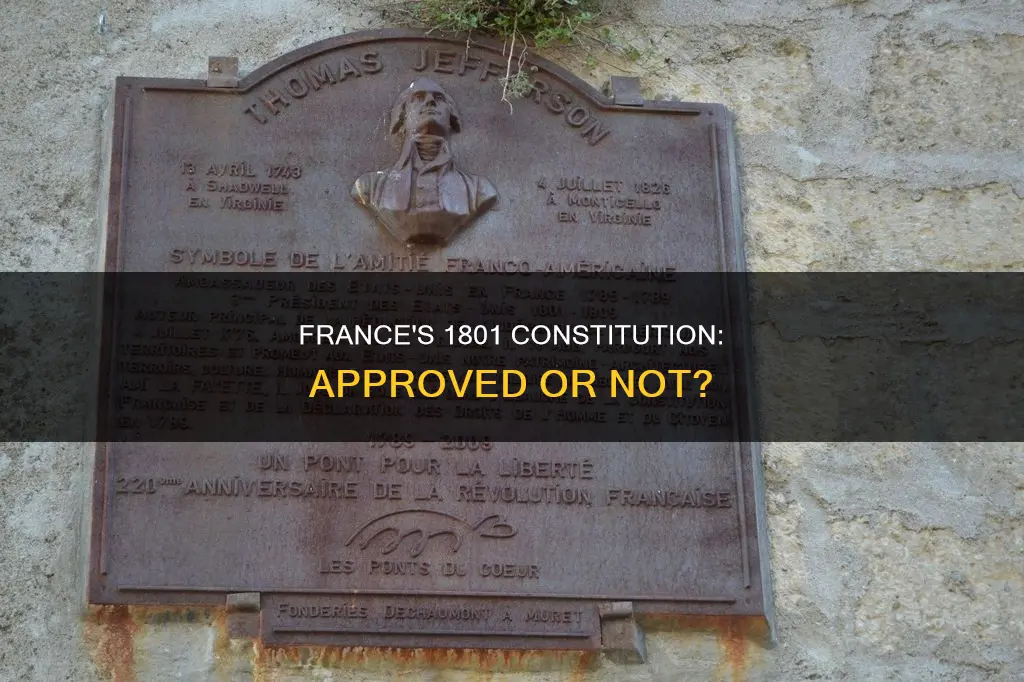 did the constitution of 1801 get approved by france