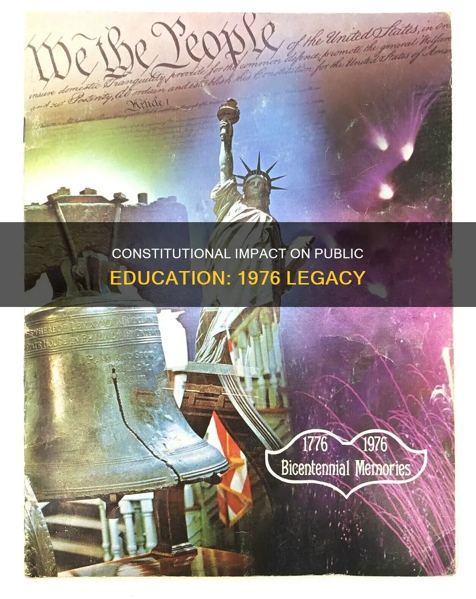did the constitution of 1976 help public education