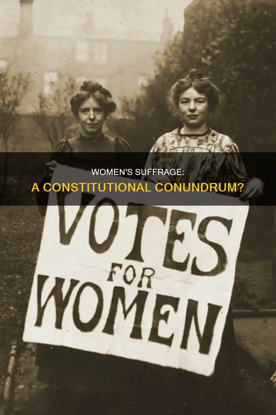 did the constitution originally prohibit women