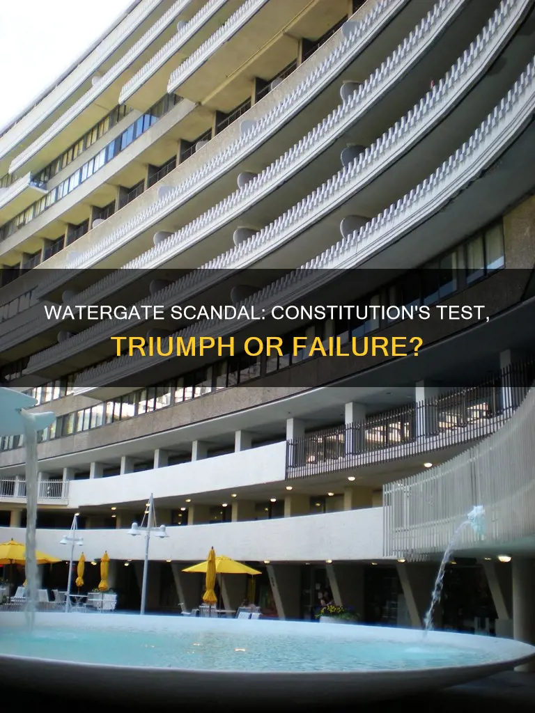 did the constitution work in the watergate scandal