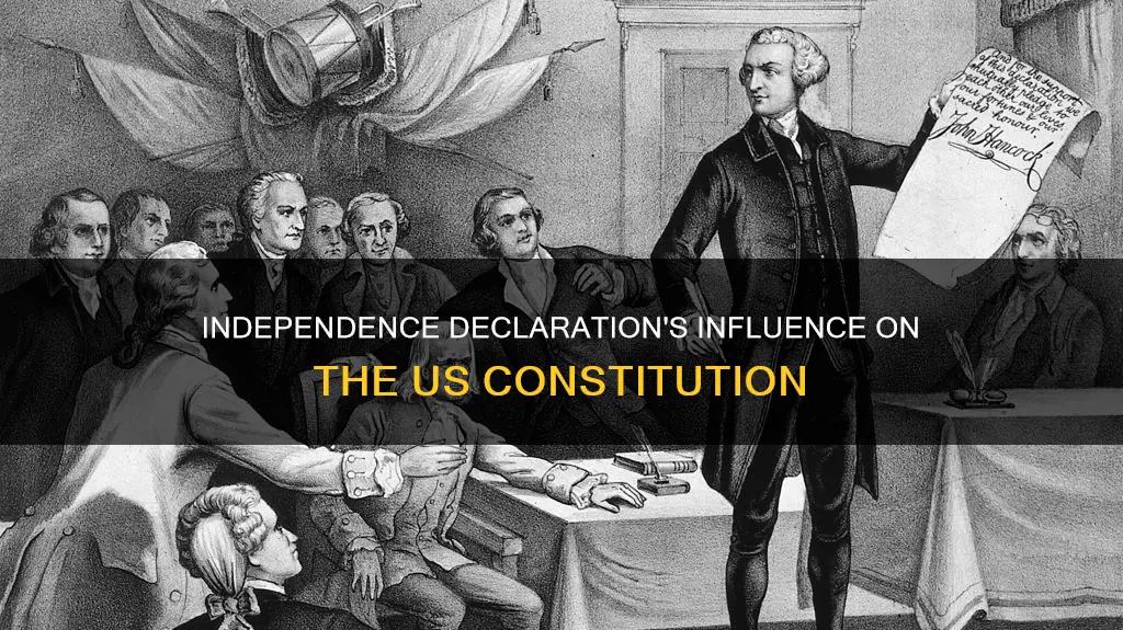 did the declaration of independence influence the constitution