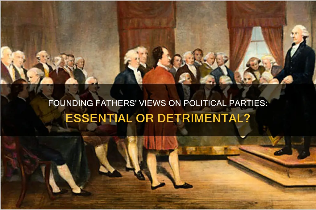 did the founding fathers believe political parties were important