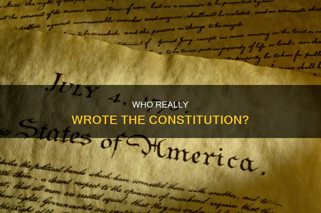 did the founding fathers wite the constitution or the decloration