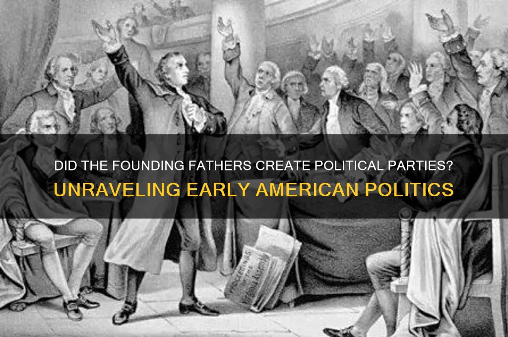 did the funding fathers created political parties
