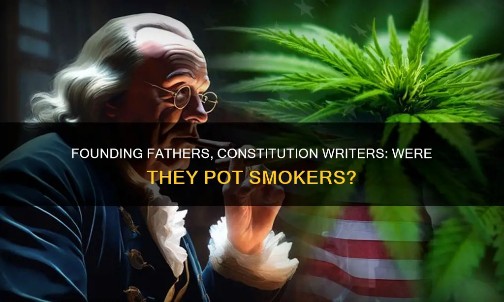 did the men who wrote the constitution smole pot