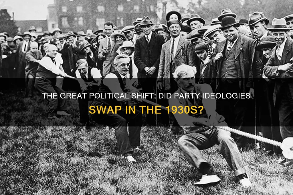 did the names of political parties switch in the 1930s