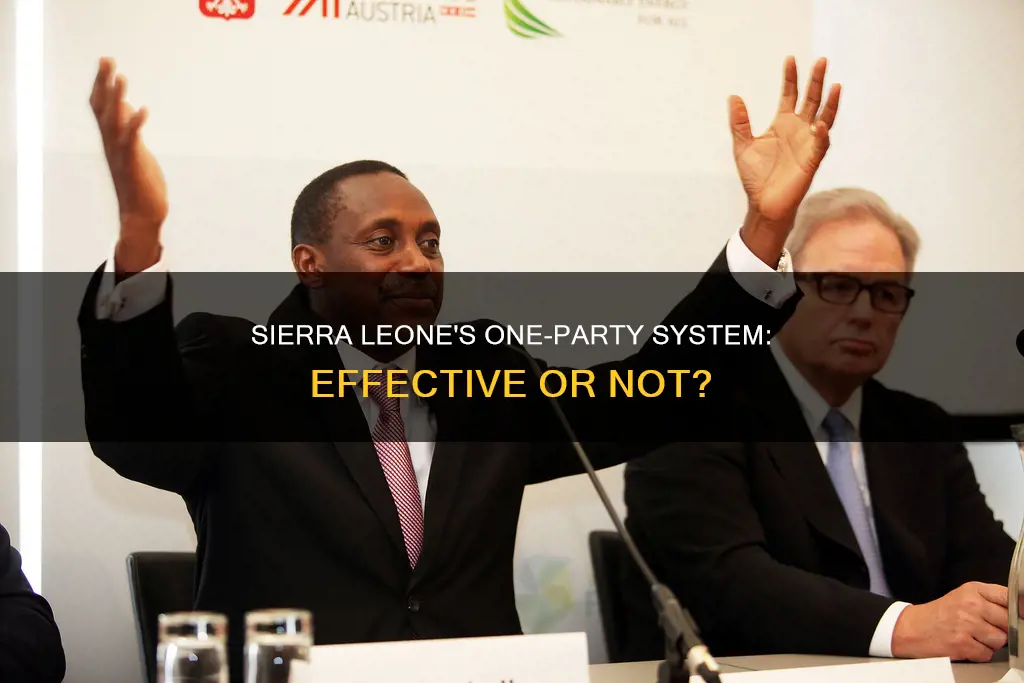 did the one party constitution of sierra leone work