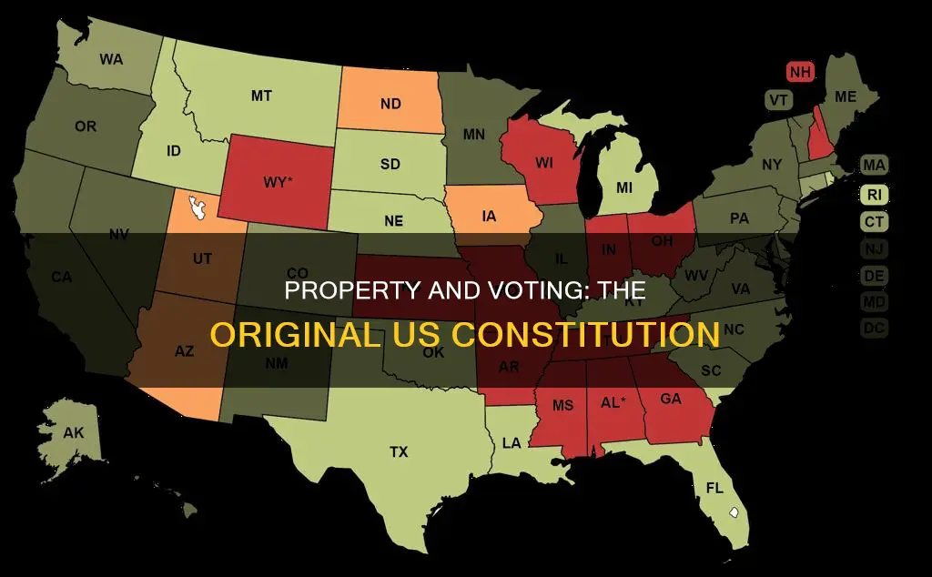 did the original us constitution require property to vote
