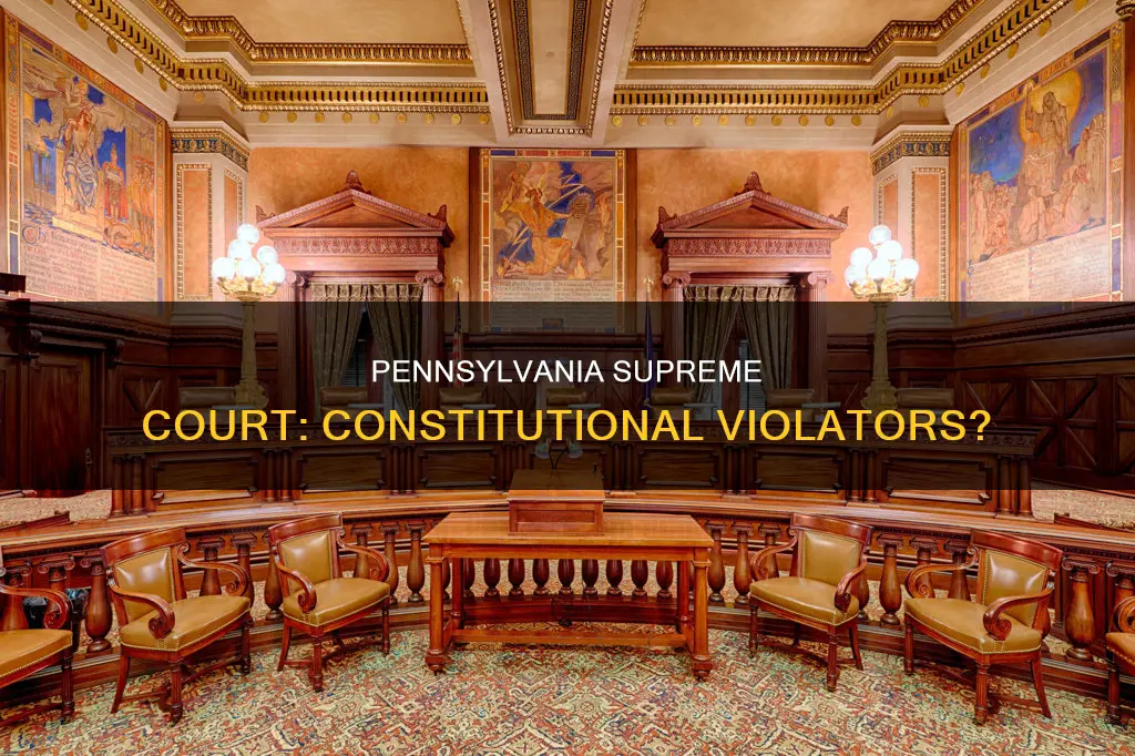 did the pa supreme court violate the constitution