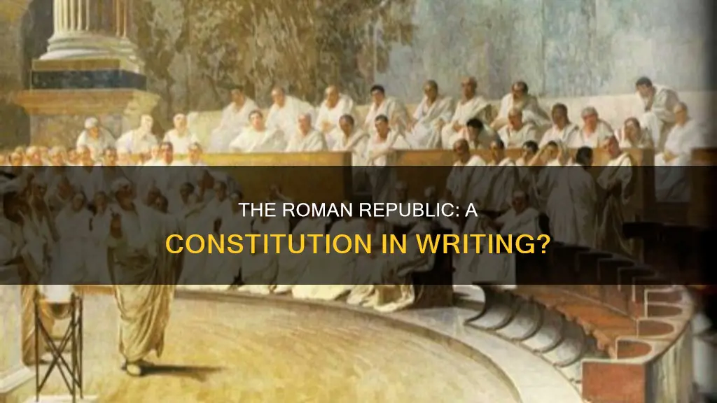 did the roman republic have a written constitution