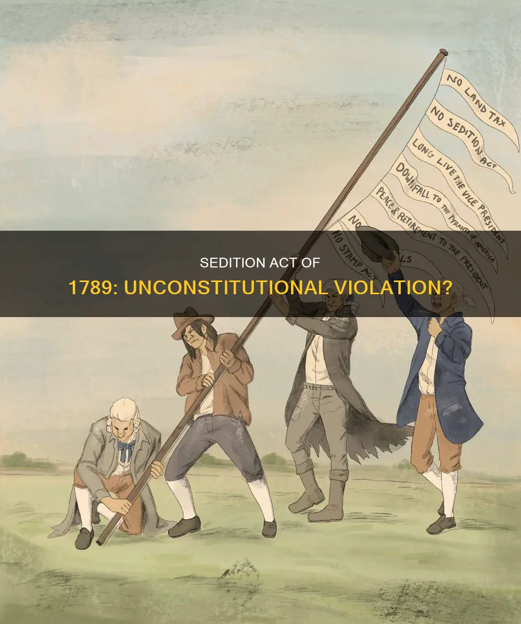 did the sedition act of 1789 violate the constitution