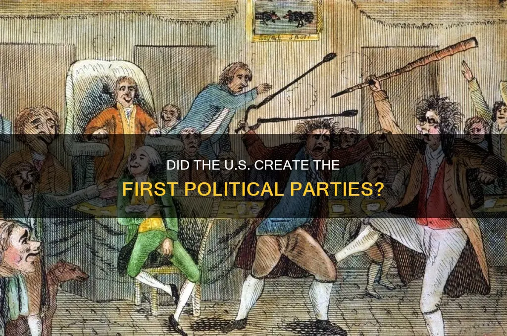did the united states originate the political parties