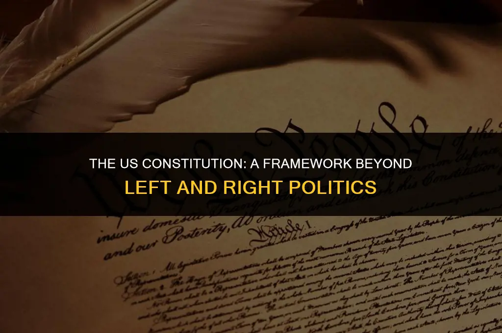 did the us constitution emphasize left or right politics