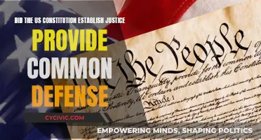 The US Constitution: Justice and Defense Foretold